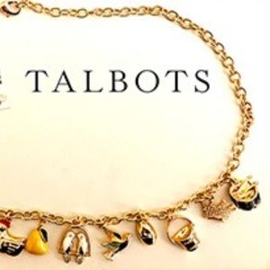 12 Days of Christmas Gold Necklace with Charms